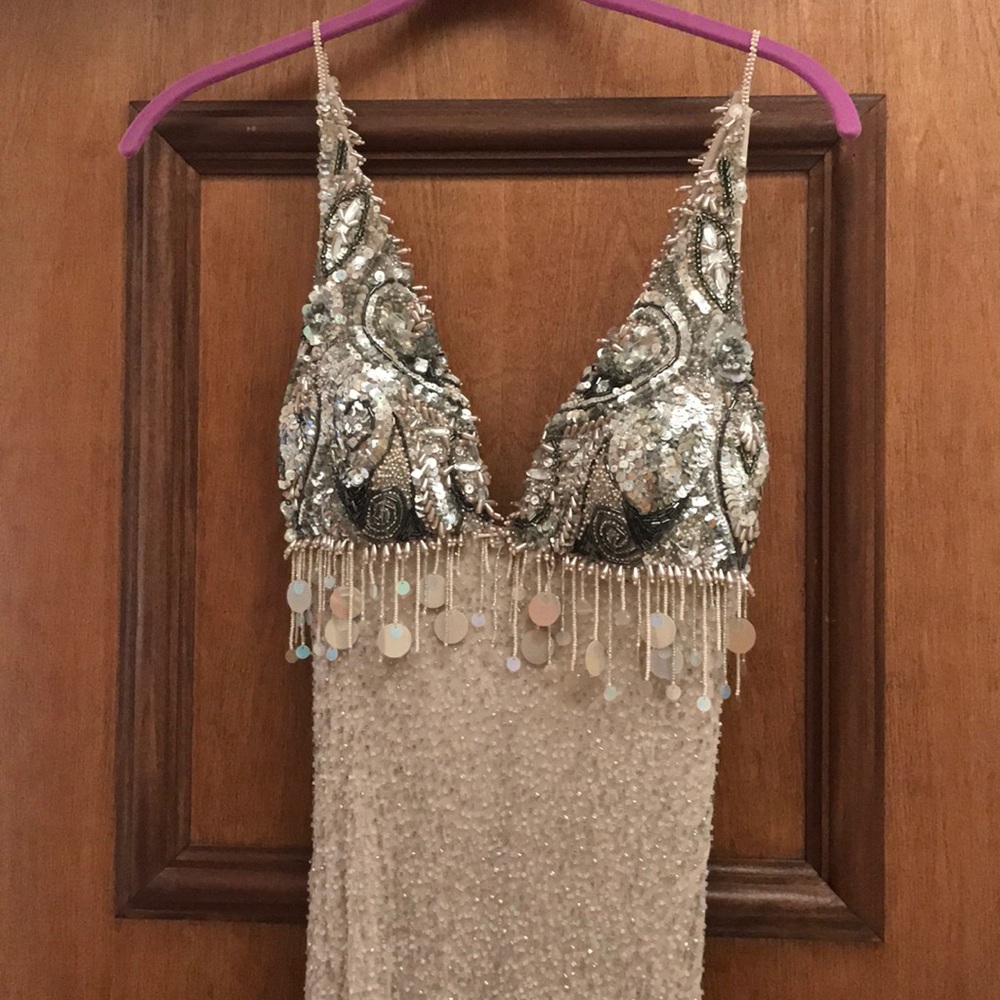 Prom dress with sparkles